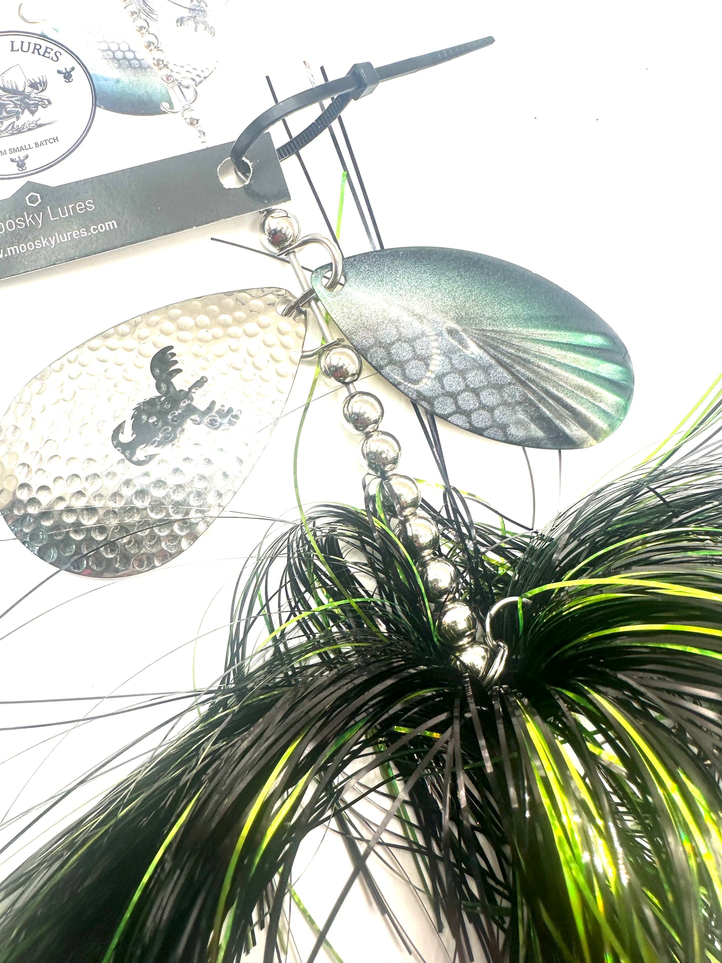 Double 9 Custom Hootch Green Black with tail spin