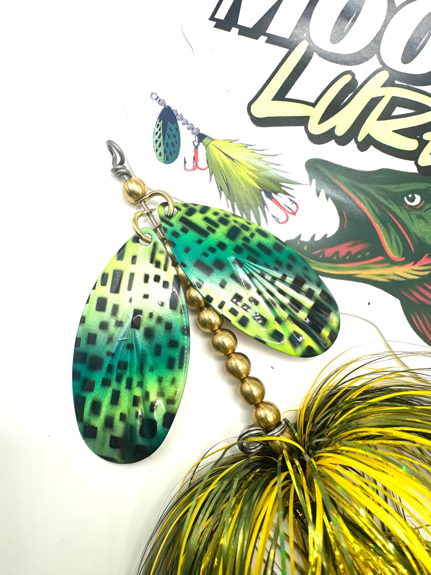 Double 9 Custom Hootch Fluted Green Gold