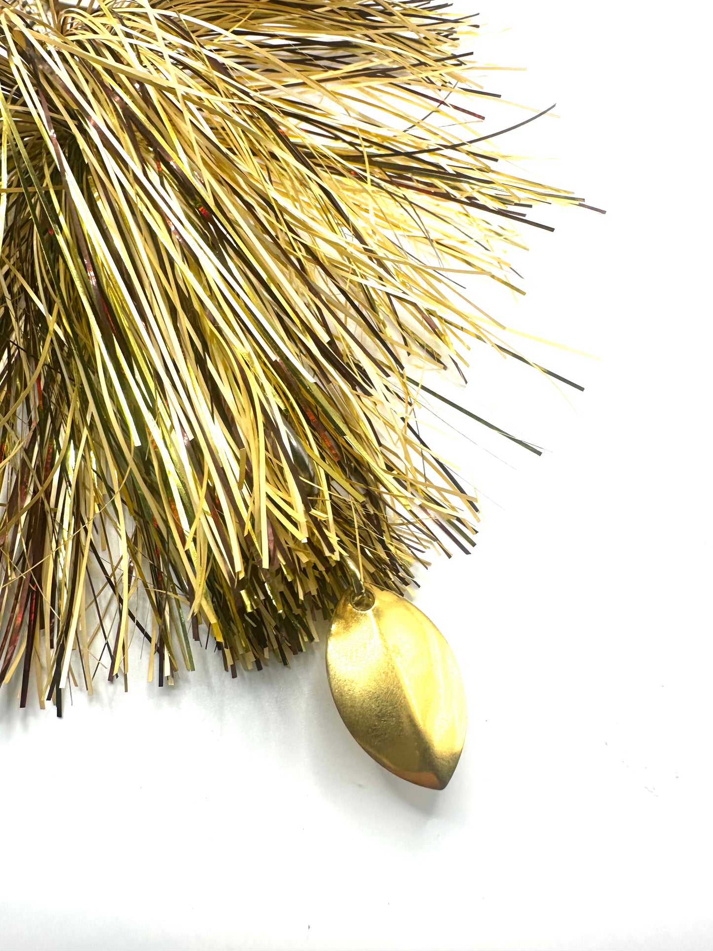 Double 8 Fluted Iced Walleye custom Hootch Blades with Tail Spin