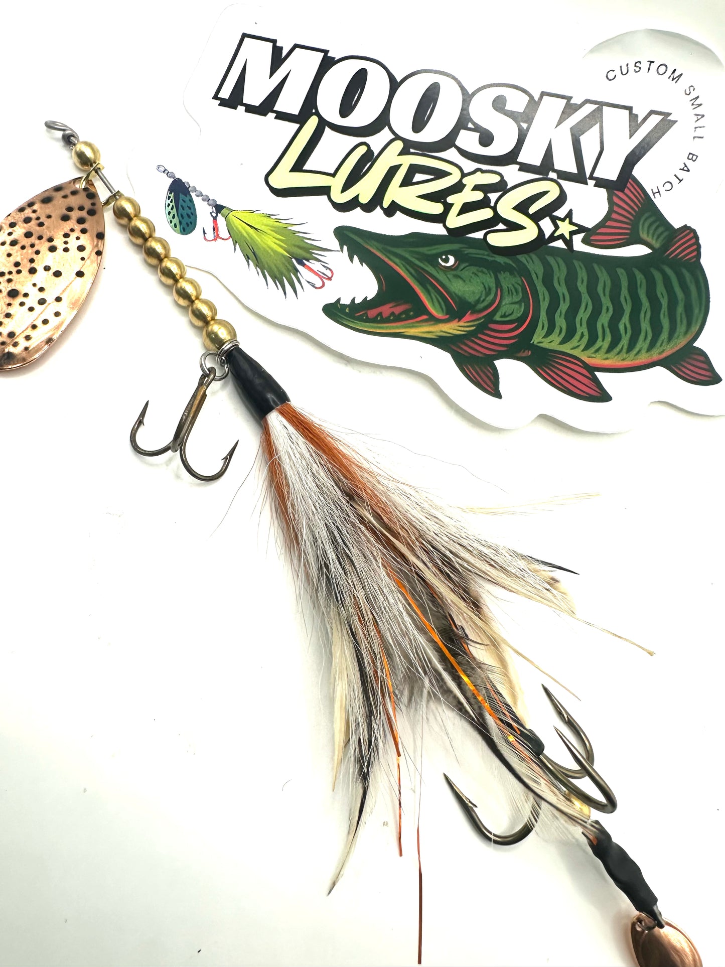Custom Hootch 9 Copper Blade with tail spin