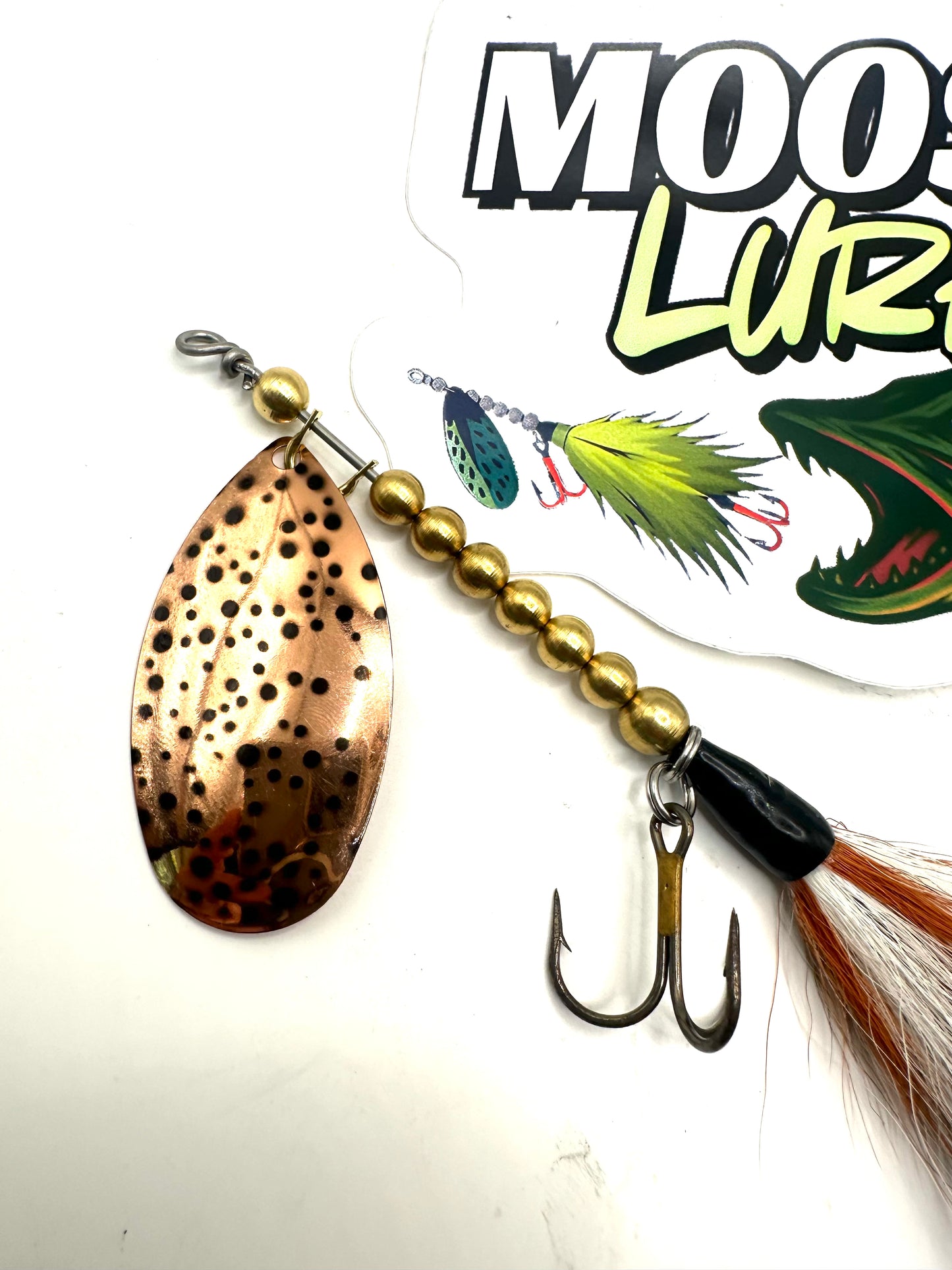 Custom Hootch 9 Copper Blade with tail spin