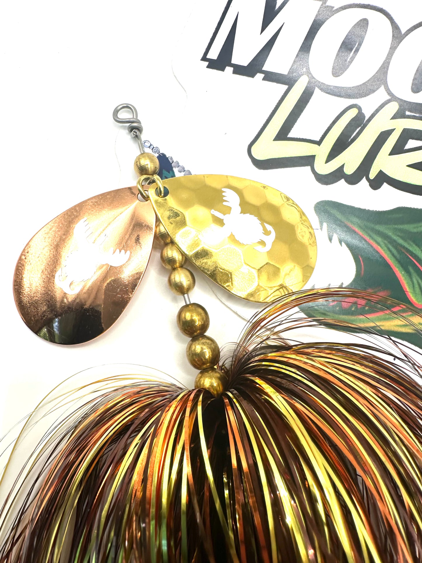Double 8 Copper Gold Golden Sucker Tail Spin