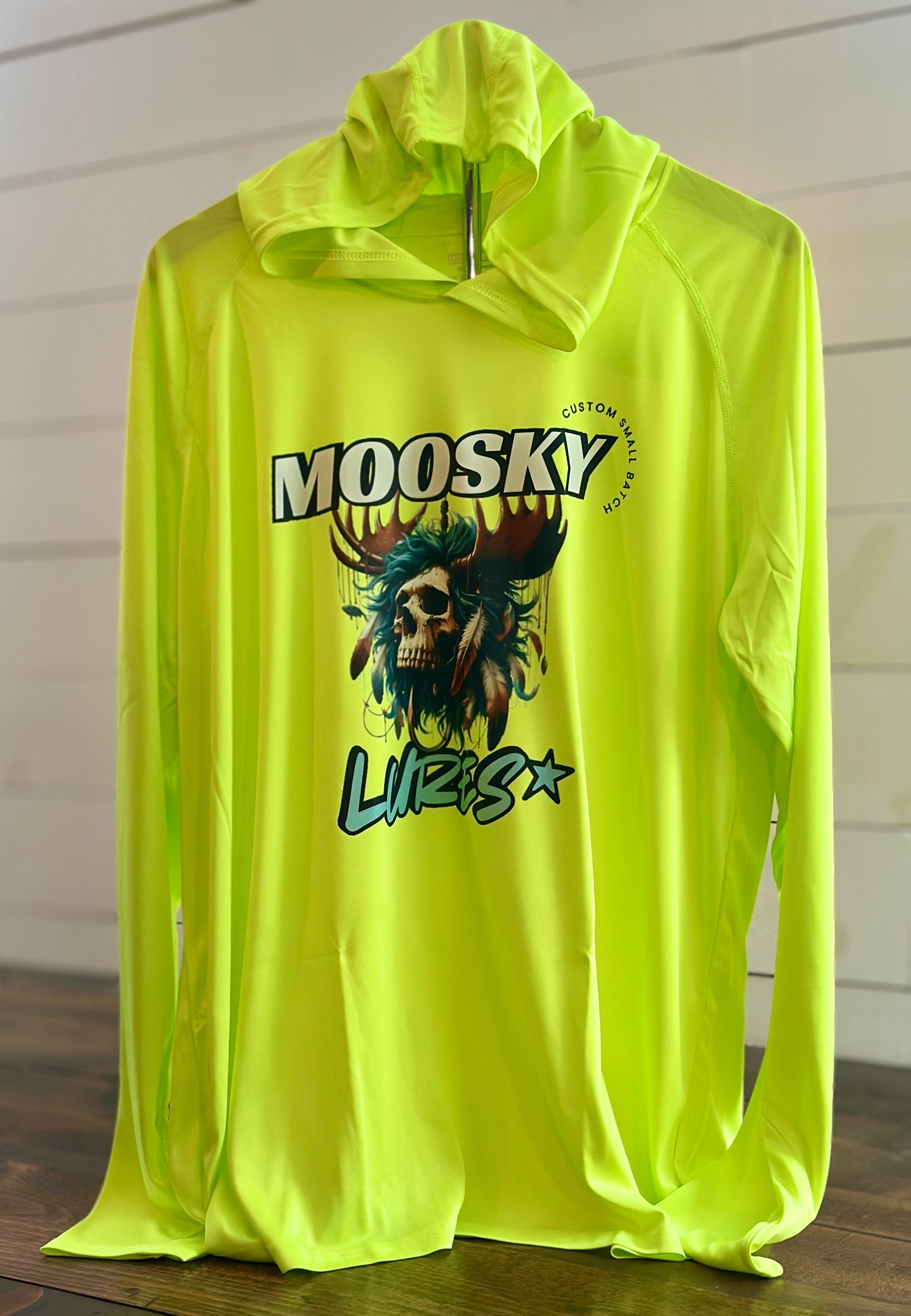 High Vis UV Hoodie Skull