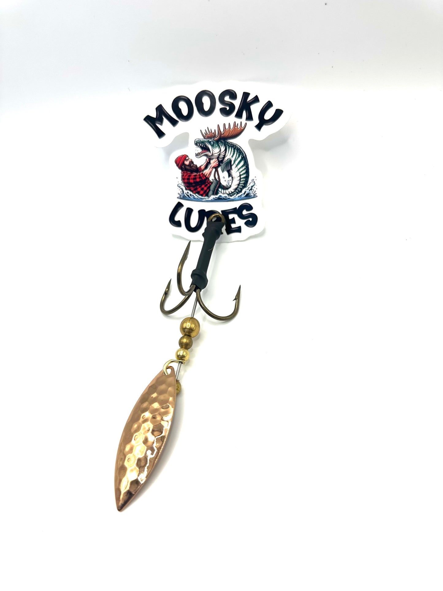 #6 mustad tail spin copper willow