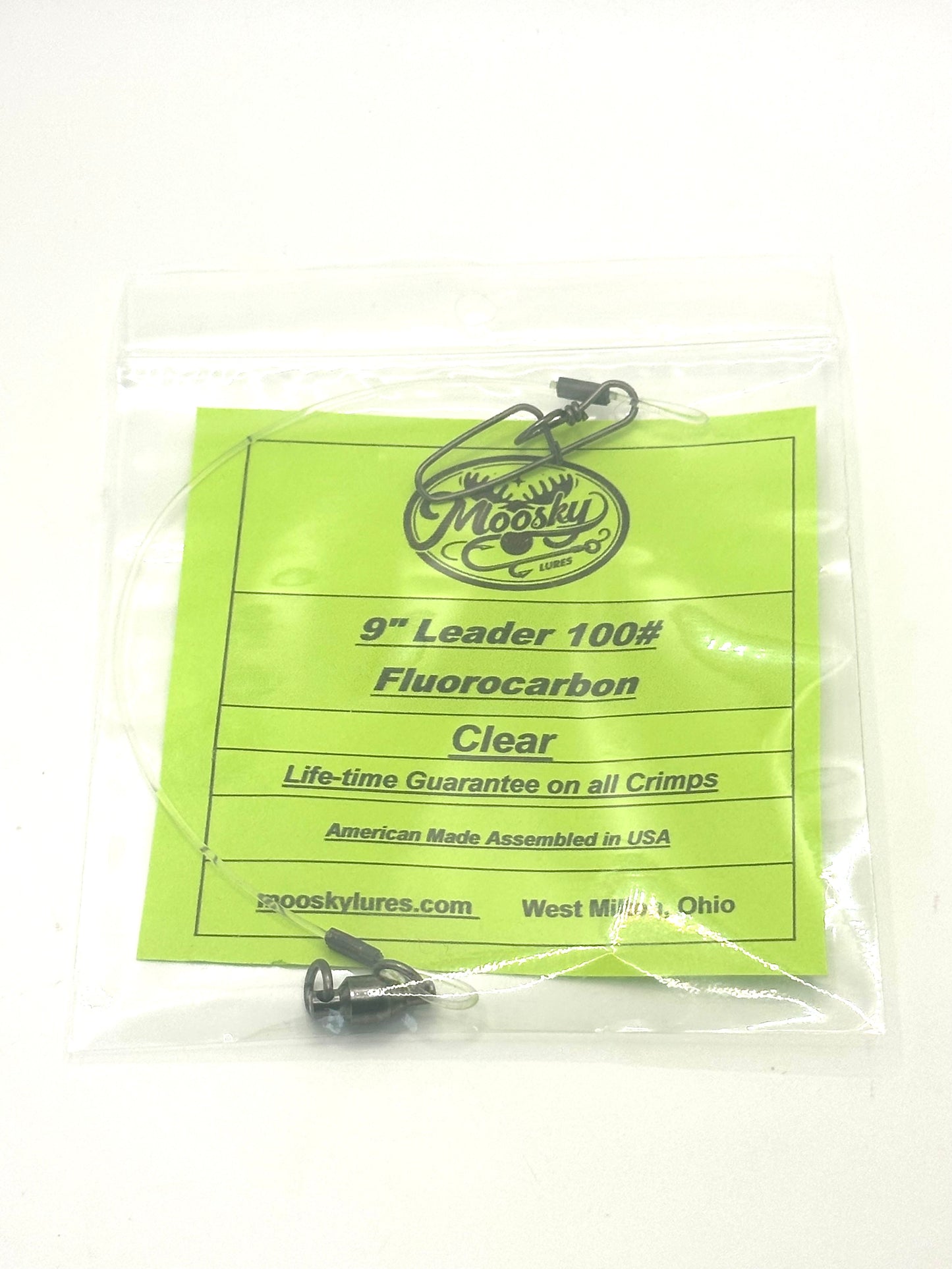 9 inch fluorocarbon 100# leader