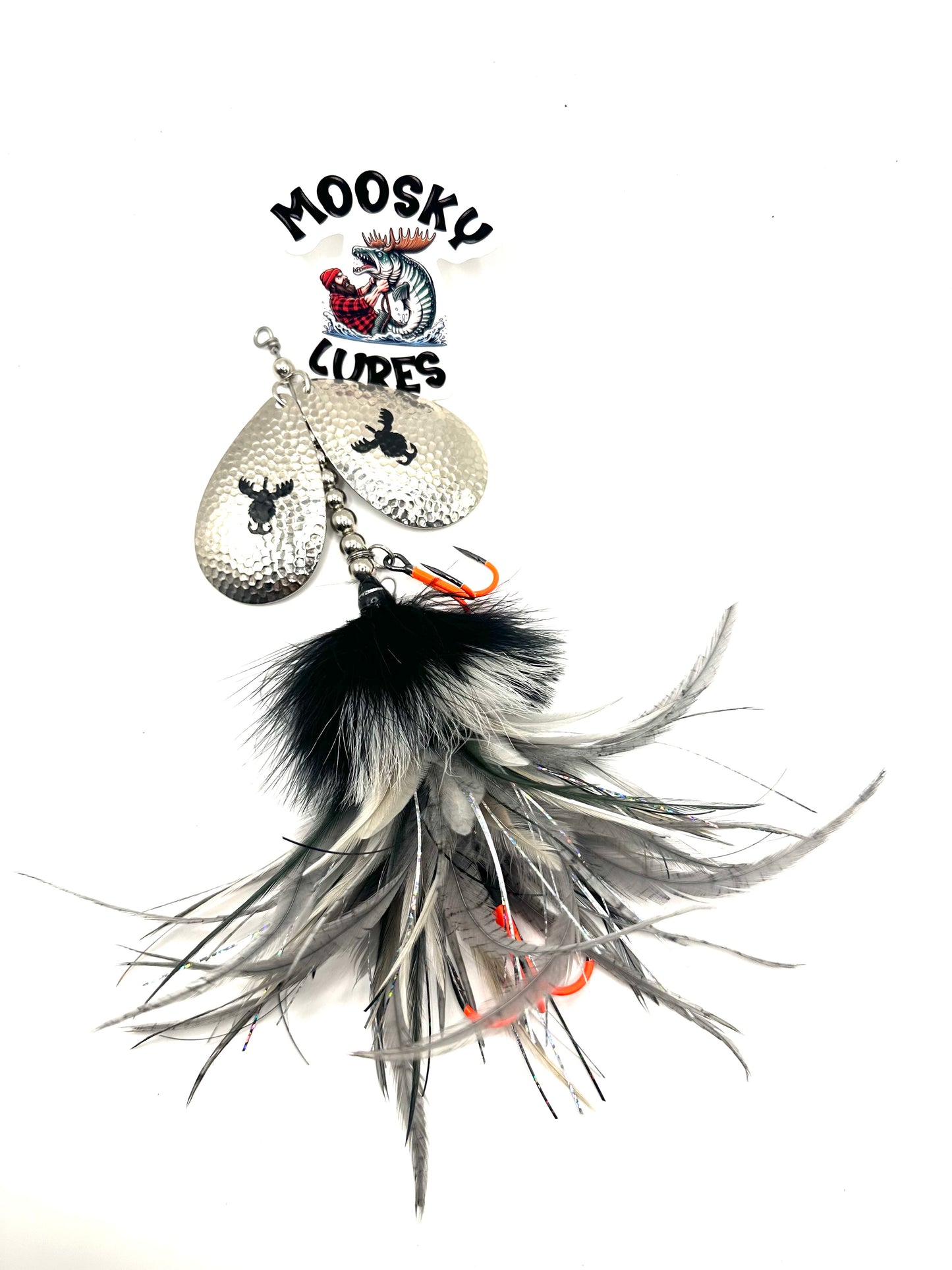 Double 10 Goose Marabou Flash Hackle Mix