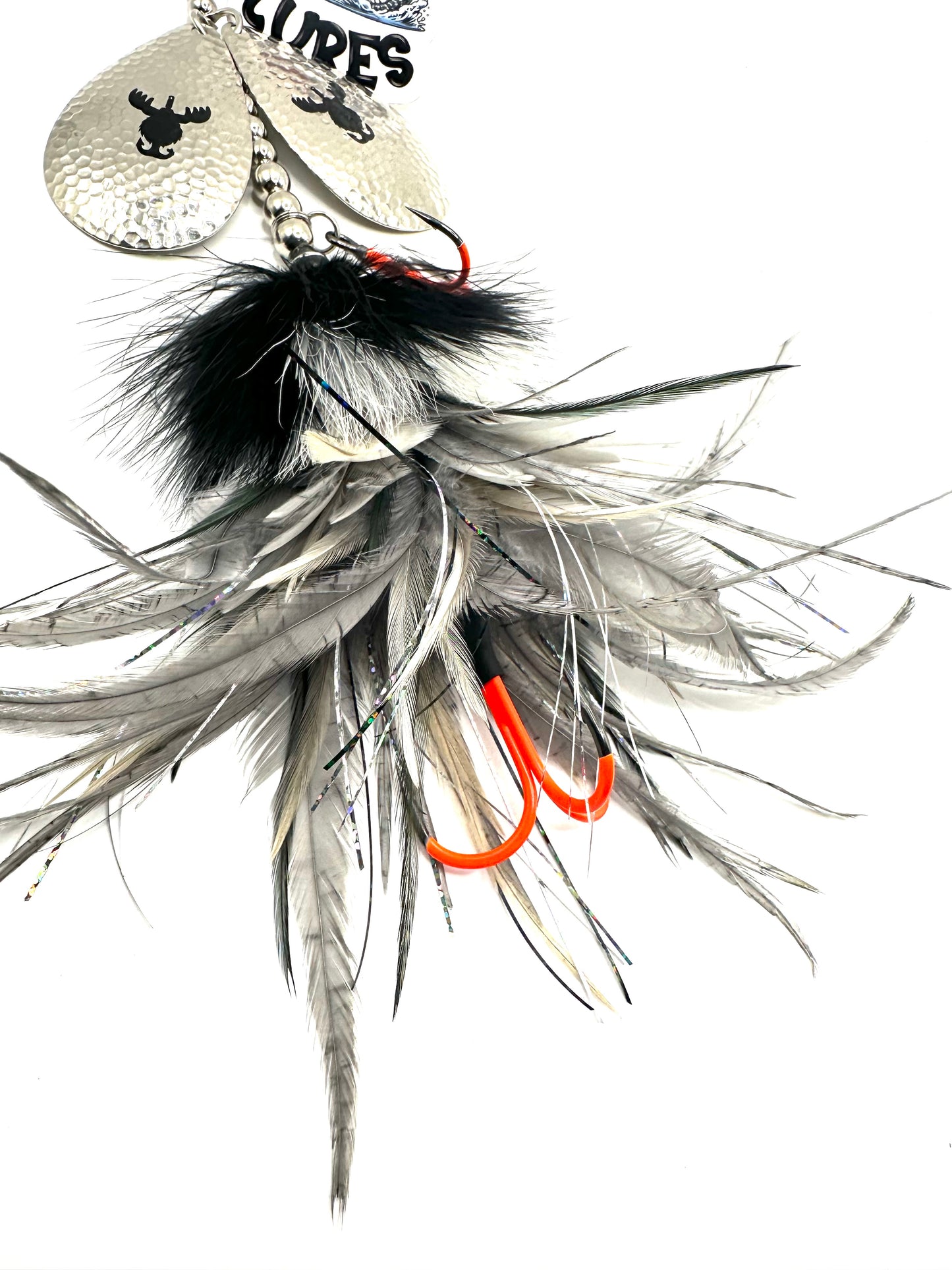 Double 10 Goose Marabou Flash Hackle Mix