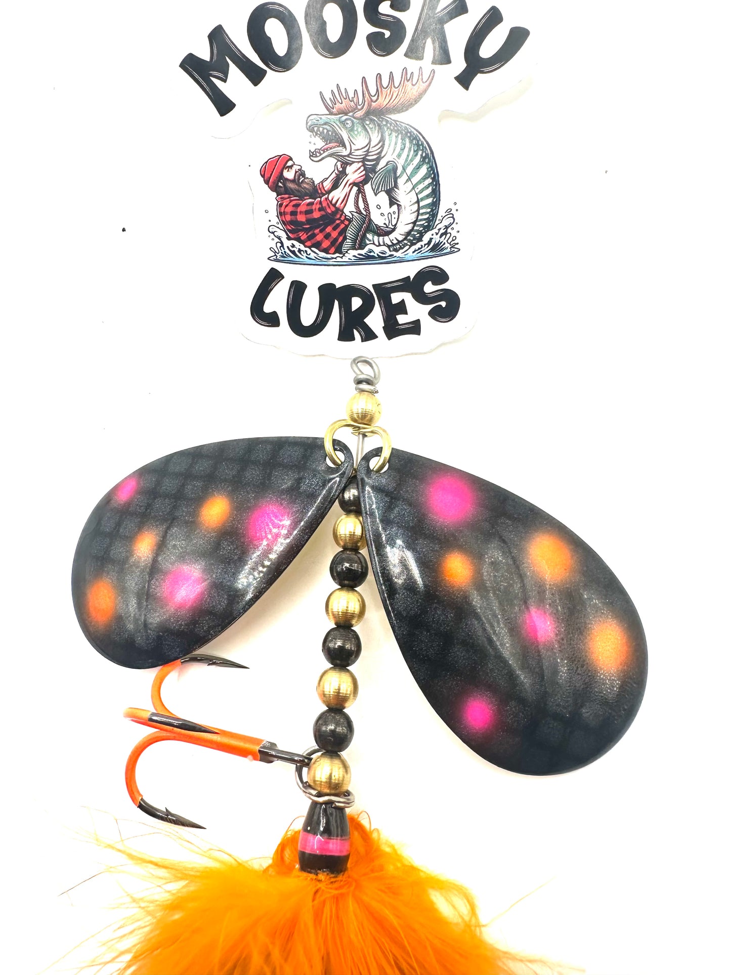 Double 10 Custom Hootch Blades Marabou Hackle Mix