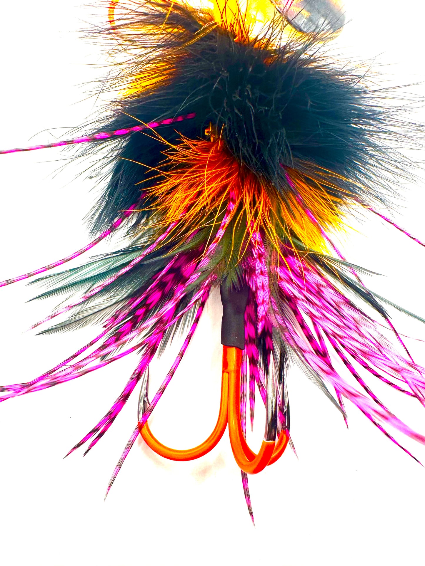 Double 10 Custom Hootch Blades Marabou Hackle Mix
