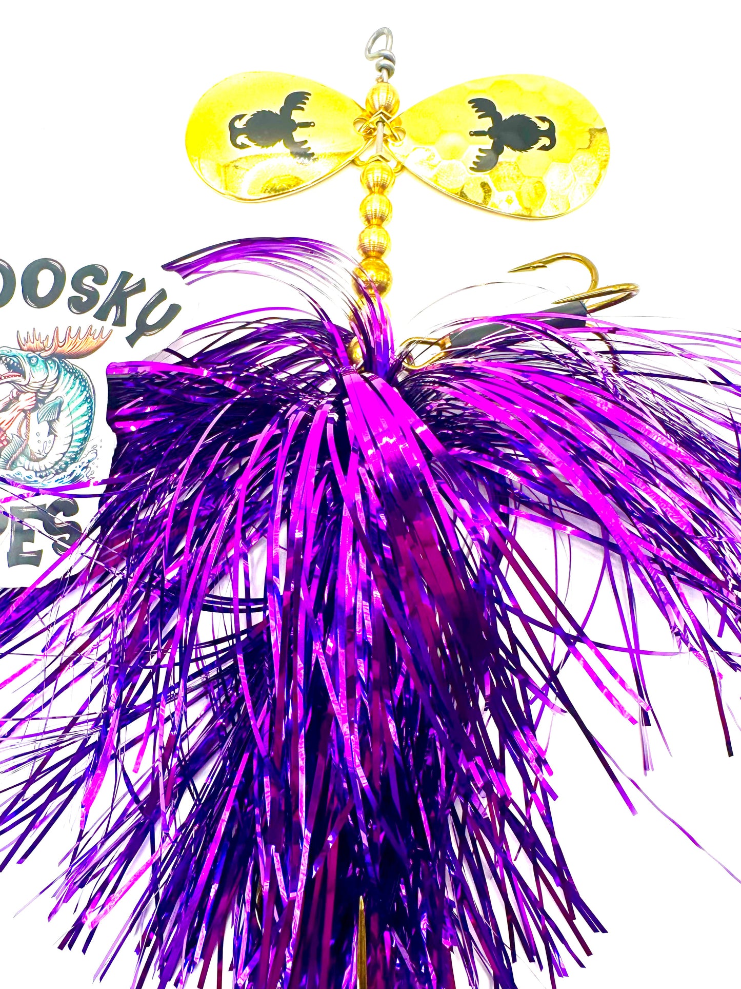 7/8 Staggered Gold Purple with tail spin