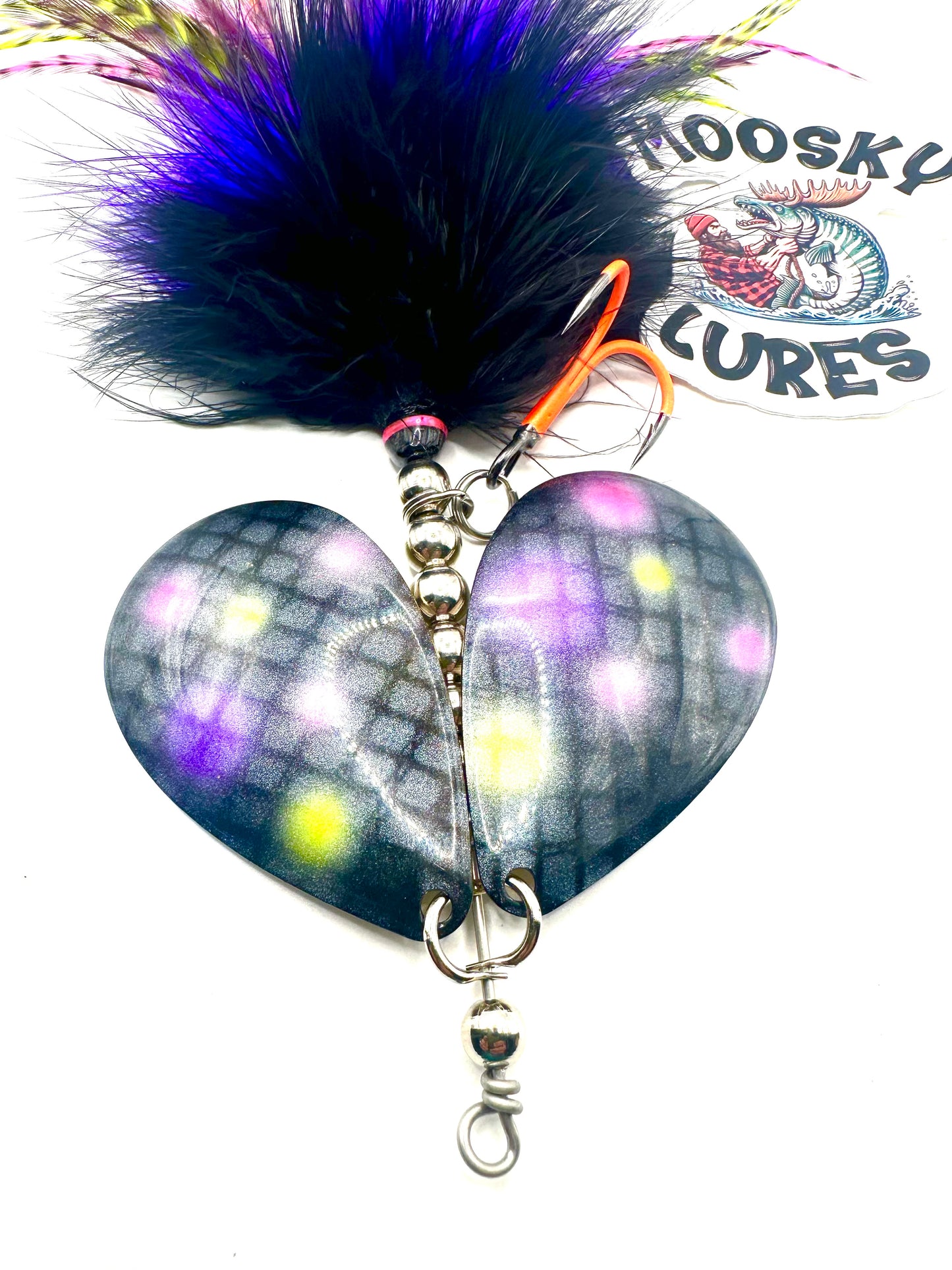 Double 10 Custom Hootch Blades Marabou Hackle Mix