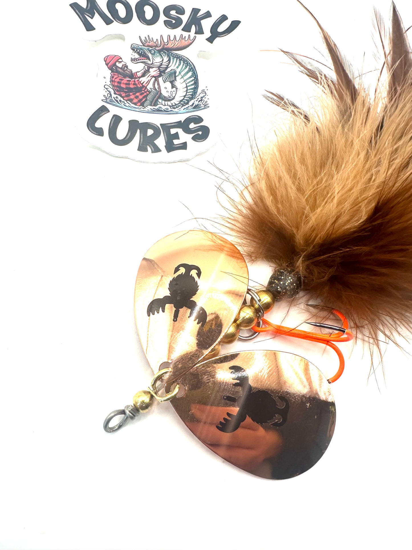 DBL 8 Muskratzky tail spin with BKK hooks