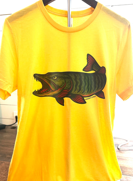 Yellow Short Sleeve T (Muskie)