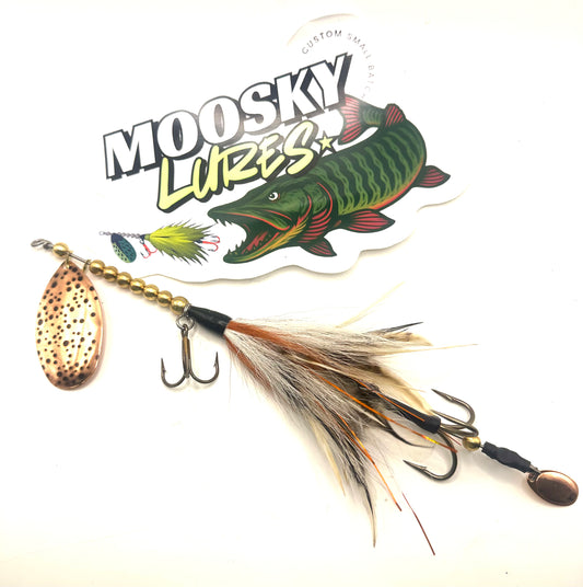 Custom Hootch 9 Copper Blade with tail spin