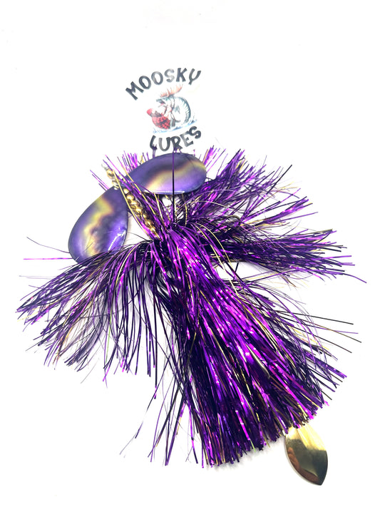 Purple Gold Hootch 10’s with Tail Spin
