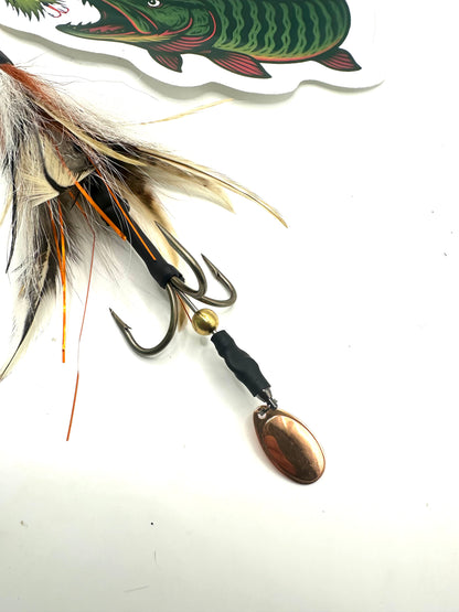 Custom Hootch 9 Copper Blade with tail spin