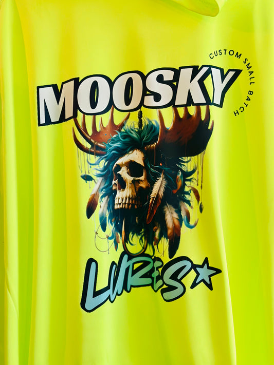 High Vis UV Hoodie Skull