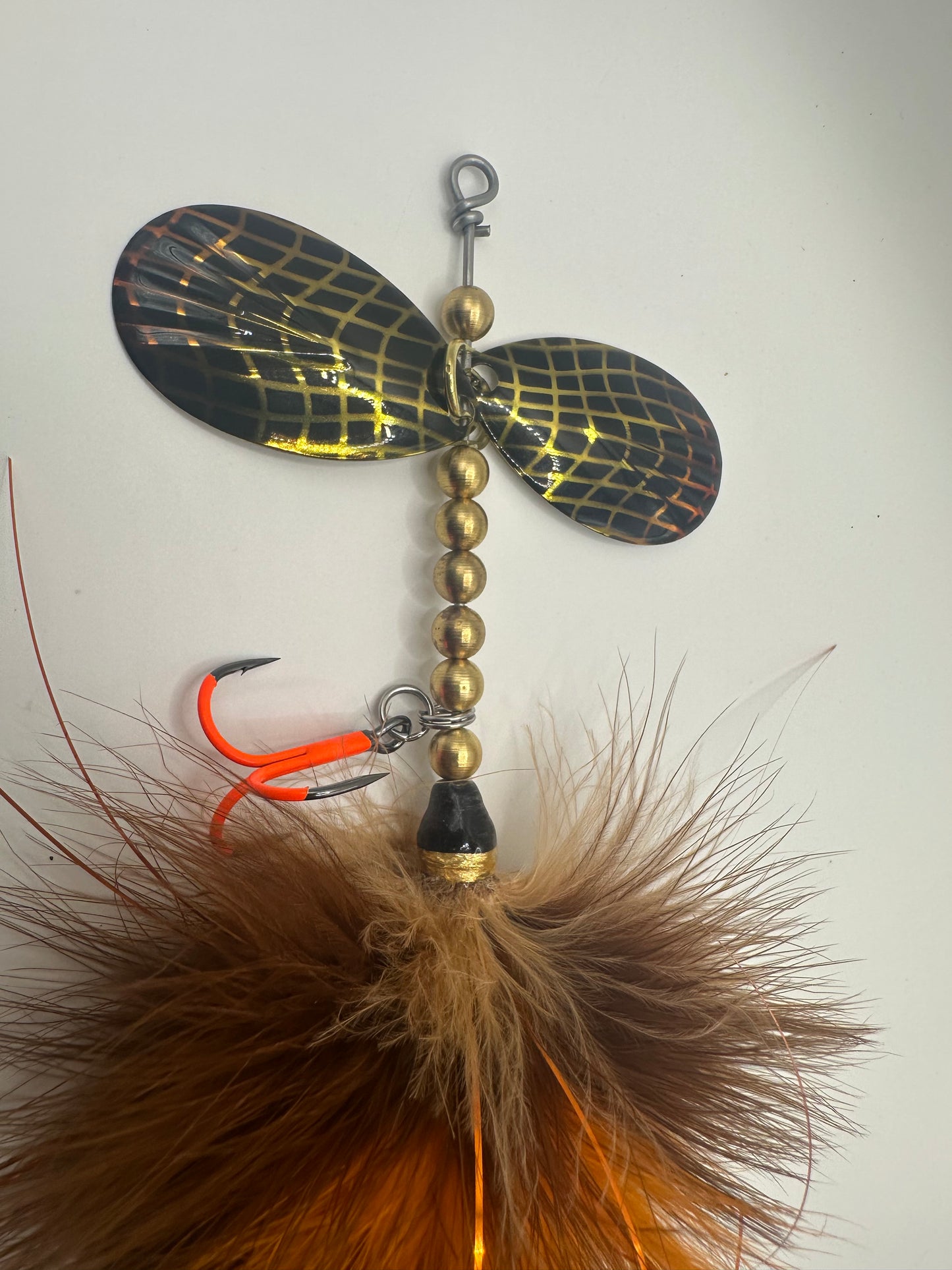 Fluted Hootch Double 8’s Marabou Flash Hackle Mix