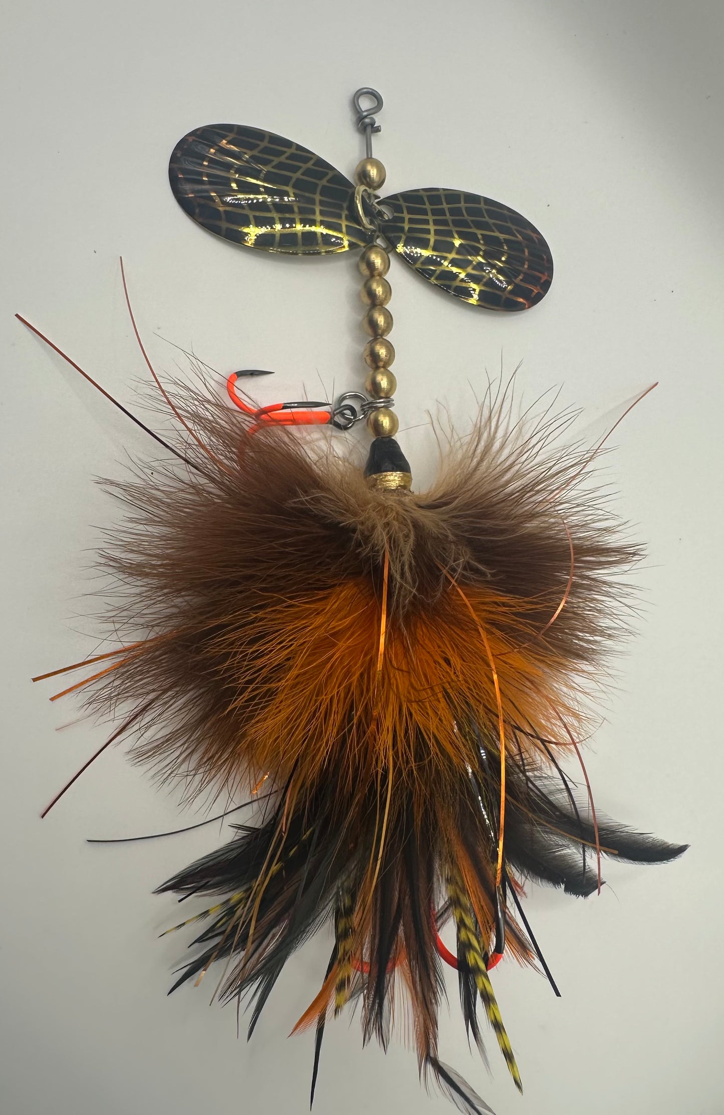 Fluted Hootch Double 8’s Marabou Flash Hackle Mix
