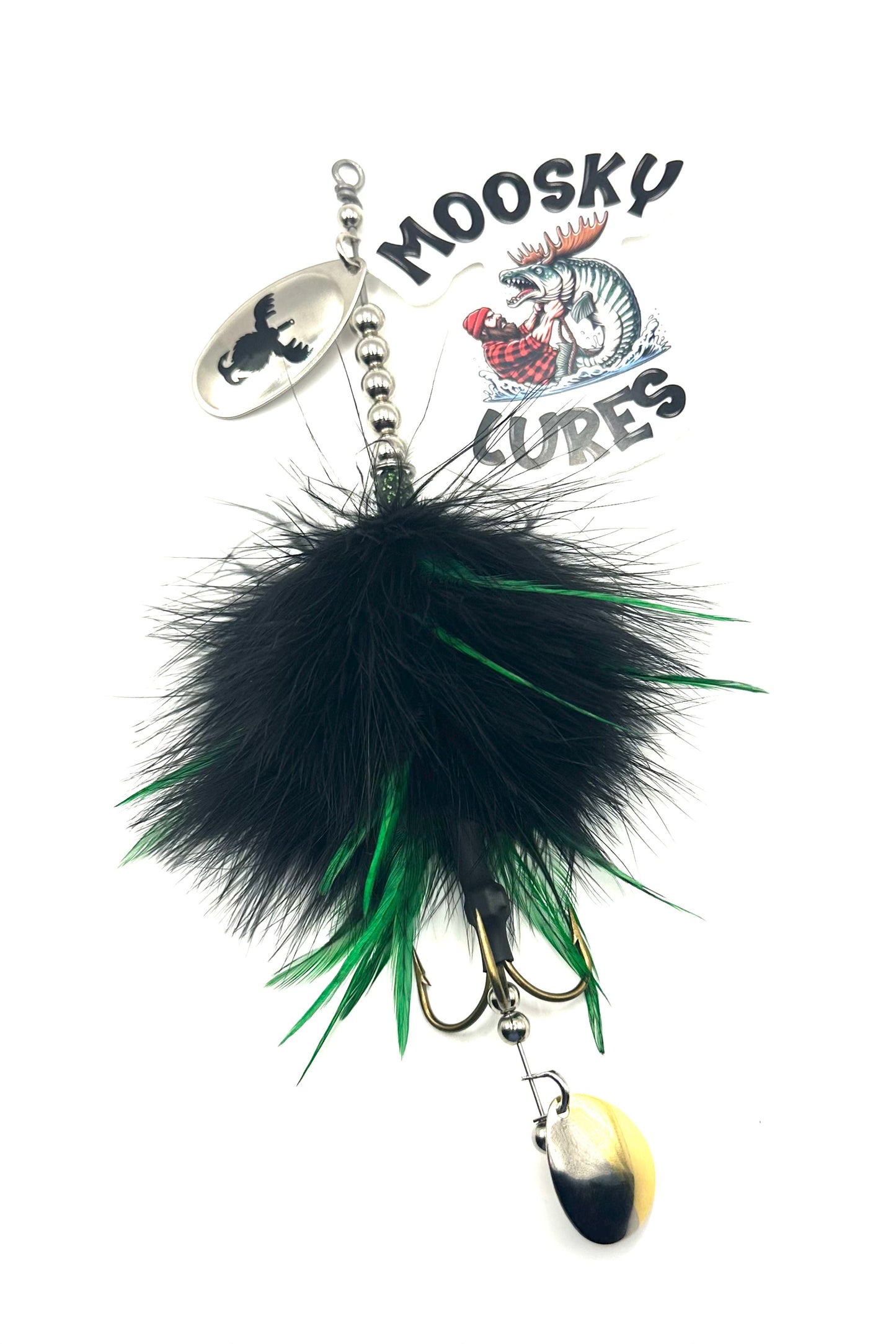 Black Green Single Blade Tail Spin for Kyle