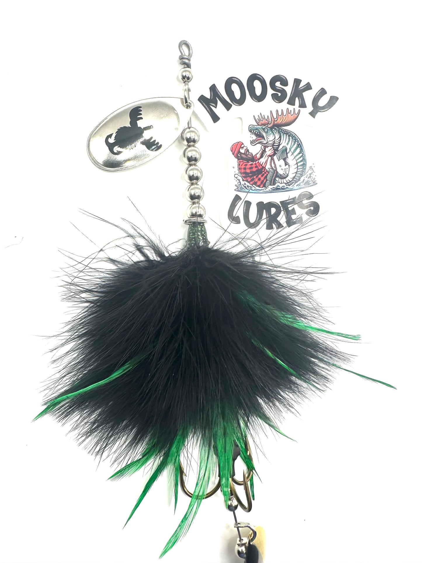 Black Green Single Blade Tail Spin for Kyle