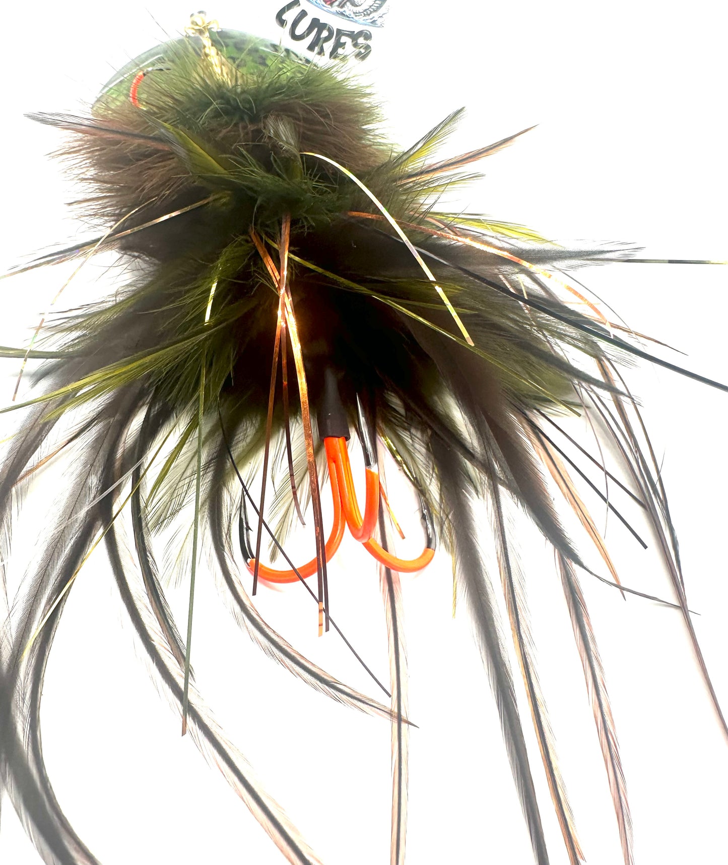 Double 9 Swamp Frog Marabou Flash Hackle Mix