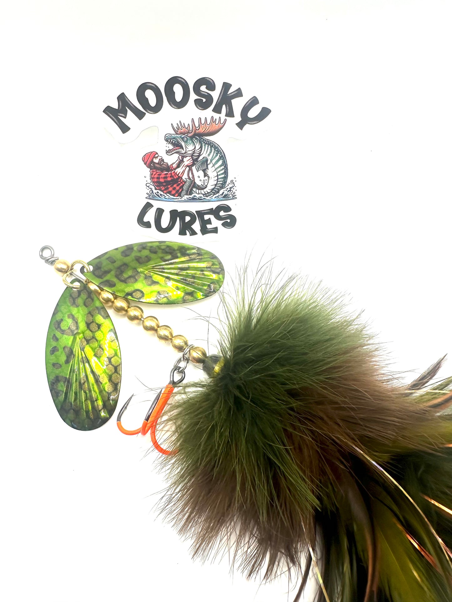 Double 9 Swamp Frog Marabou Flash Hackle Mix
