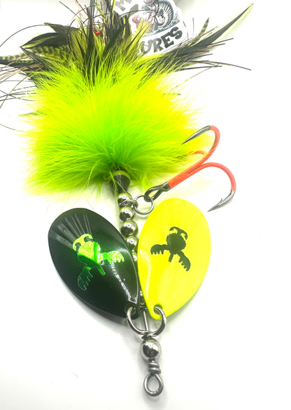 Double 9 Fluted Marabou Hackle Mix