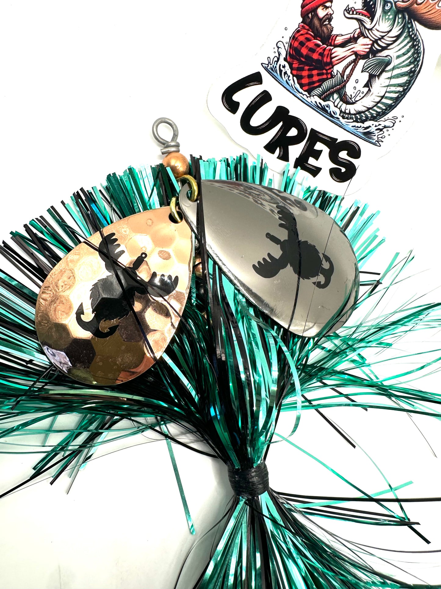 8/9 Black Copper Turquoise with tail Spin