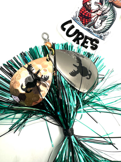 8/9 Black Copper Turquoise with tail Spin