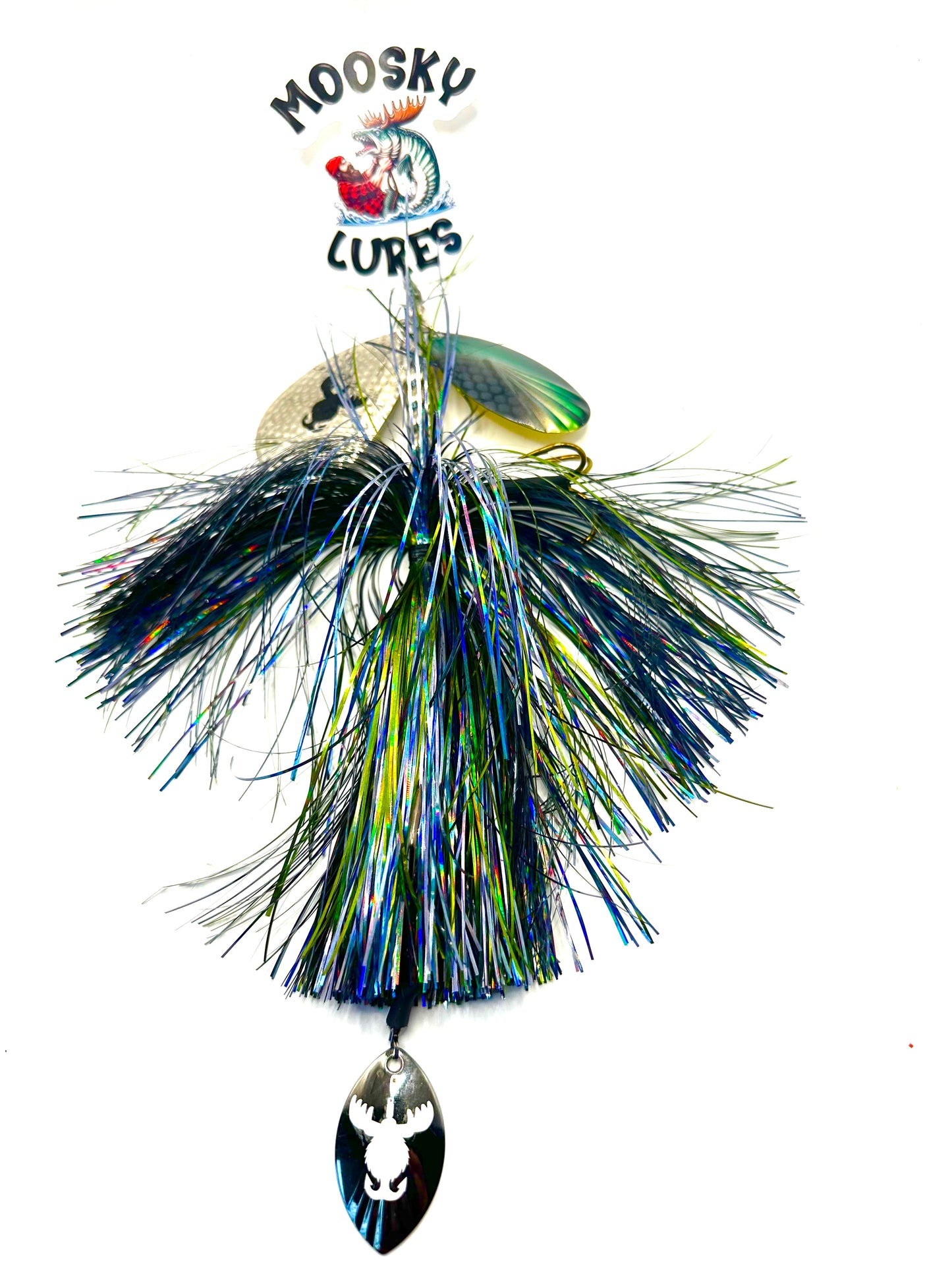 Double 9 Fluted Custom Hootch Gunmetal Green with tail spin