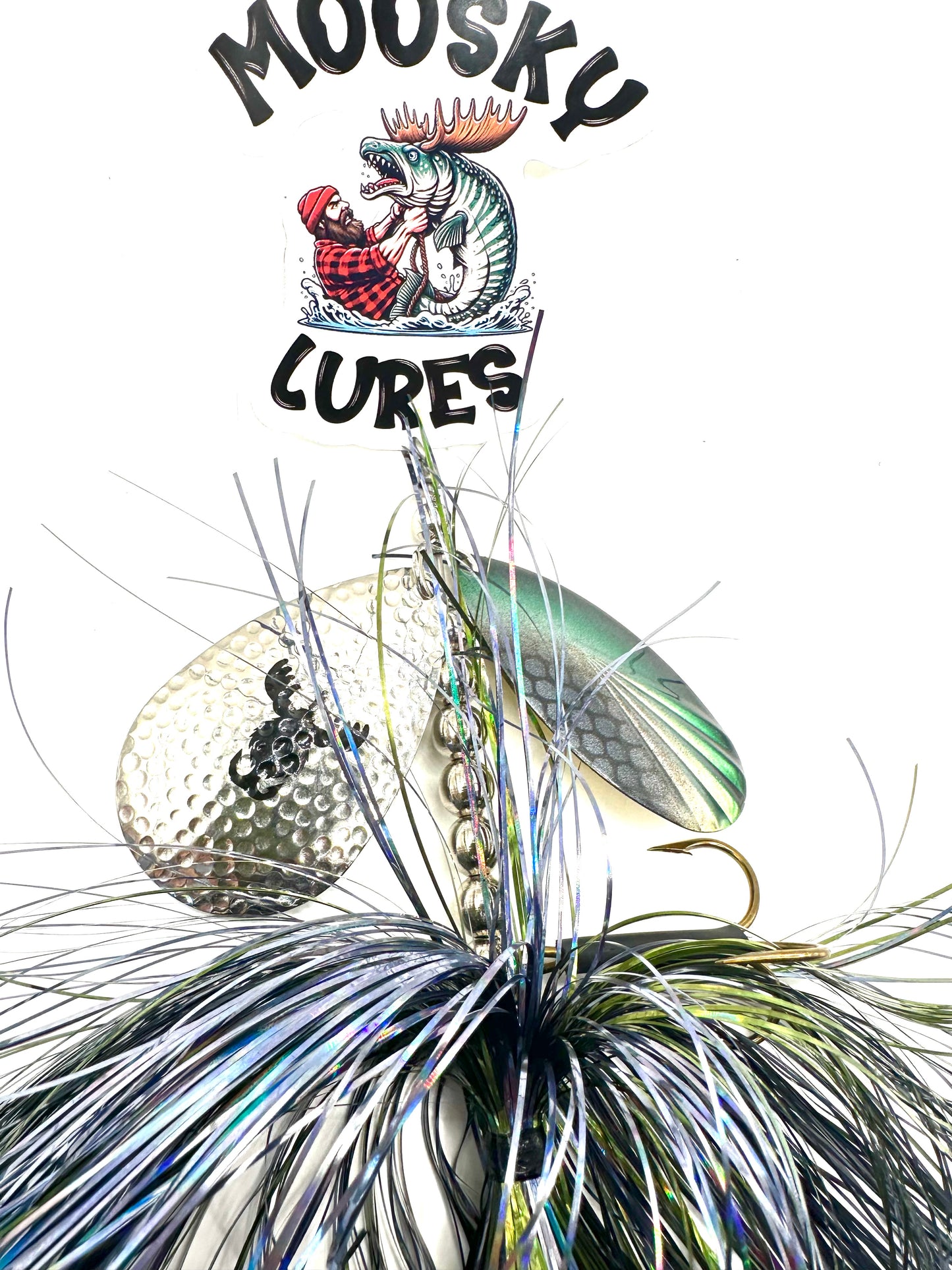 Double 9 Fluted Custom Hootch Gunmetal Green with tail spin
