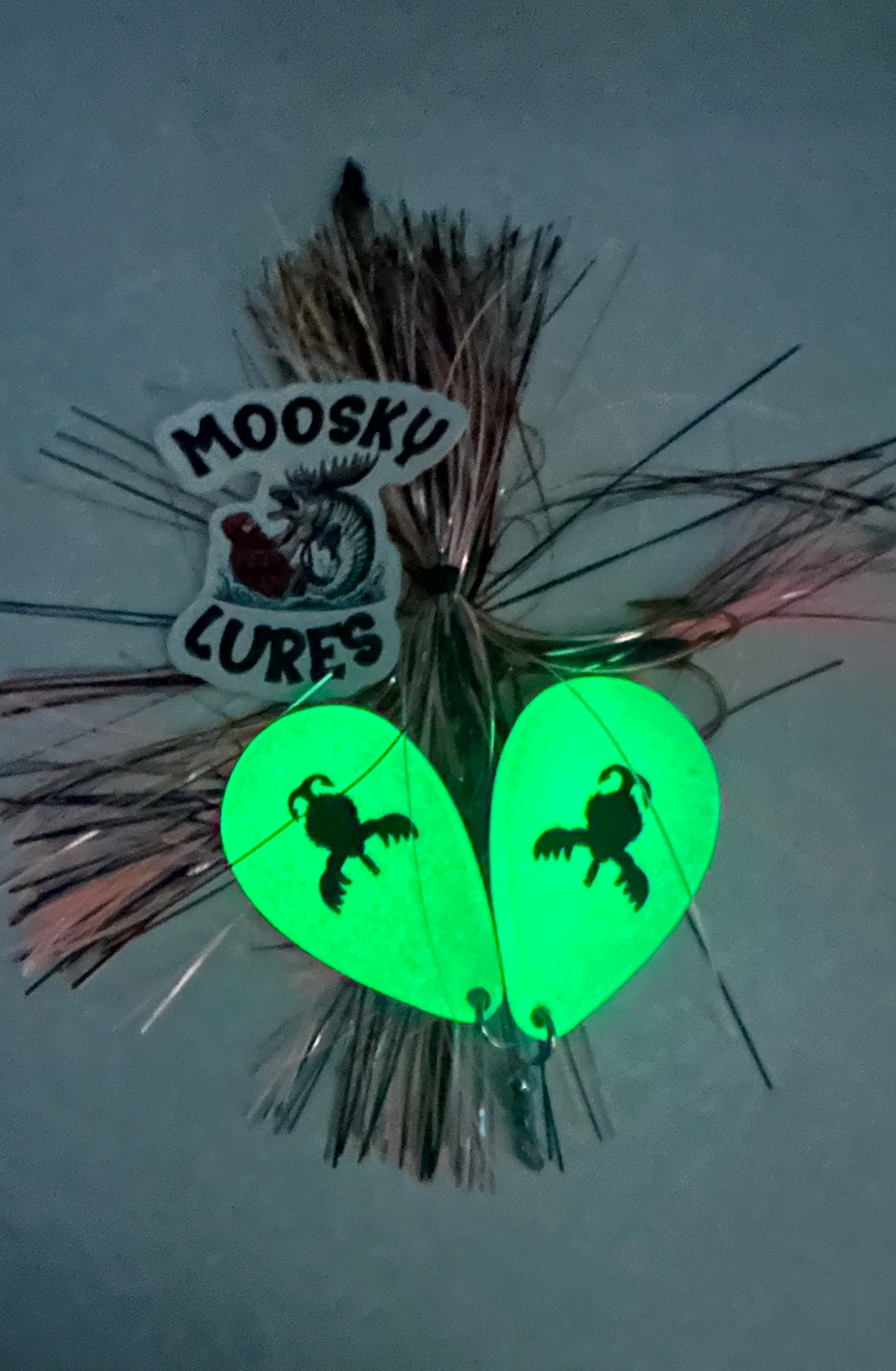 Double 10 Glow Flamingo with tail spin