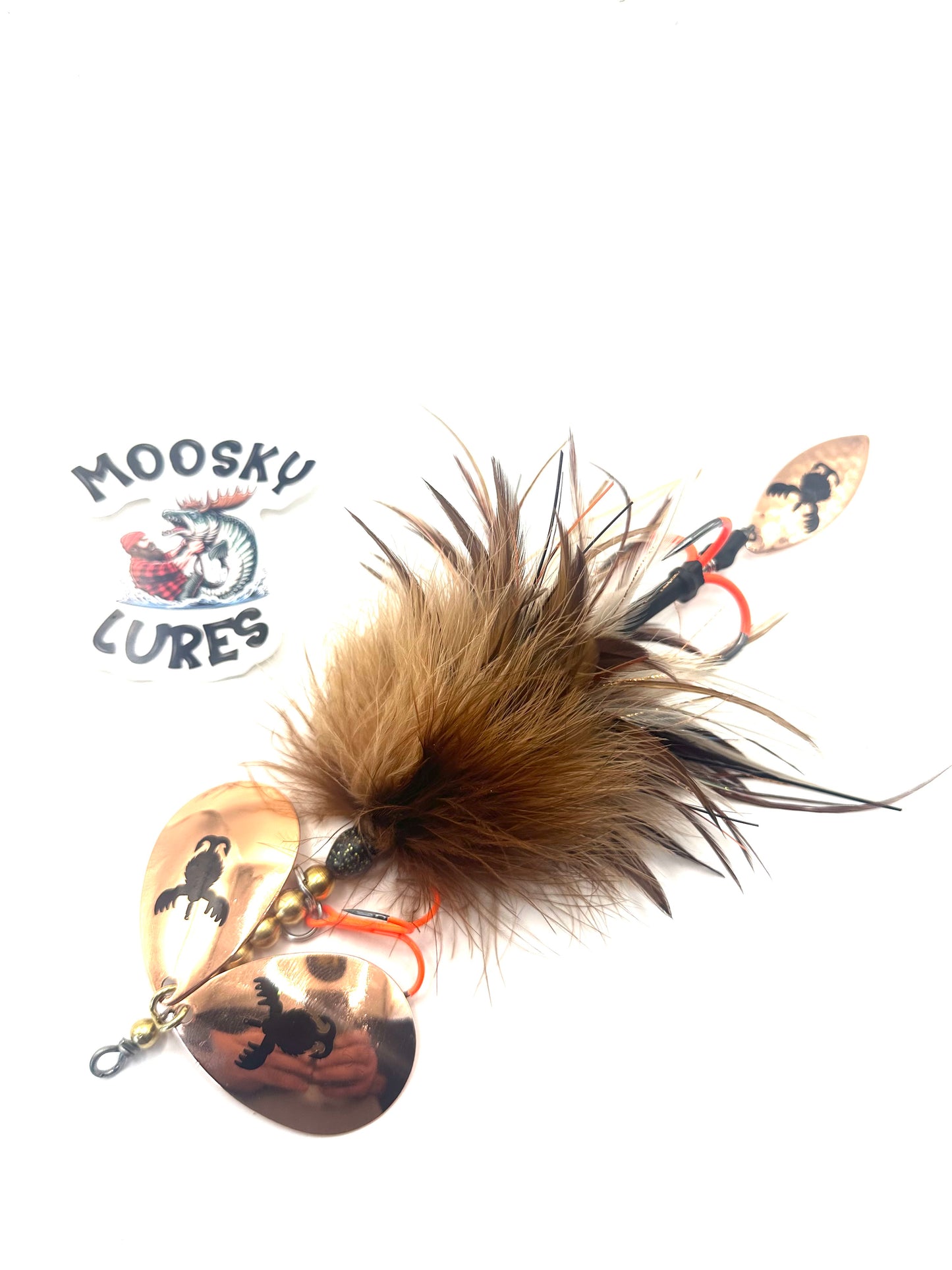 DBL 8 Muskratzky tail spin with BKK hooks