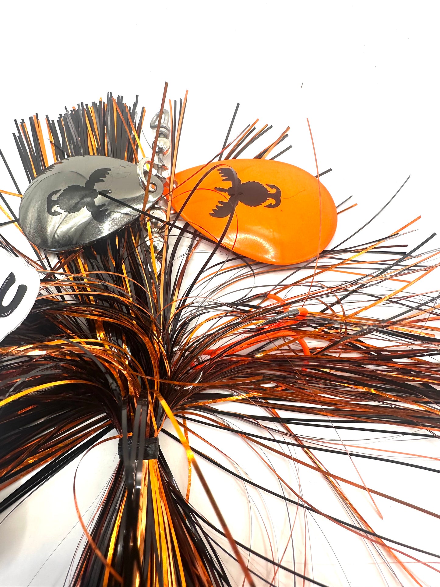 7/8 staggered black and orange with tail spin