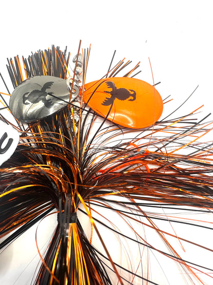 7/8 staggered black and orange with tail spin