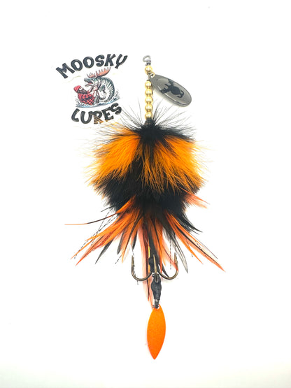 Black Orange Single Blade Tail Spin for Kris