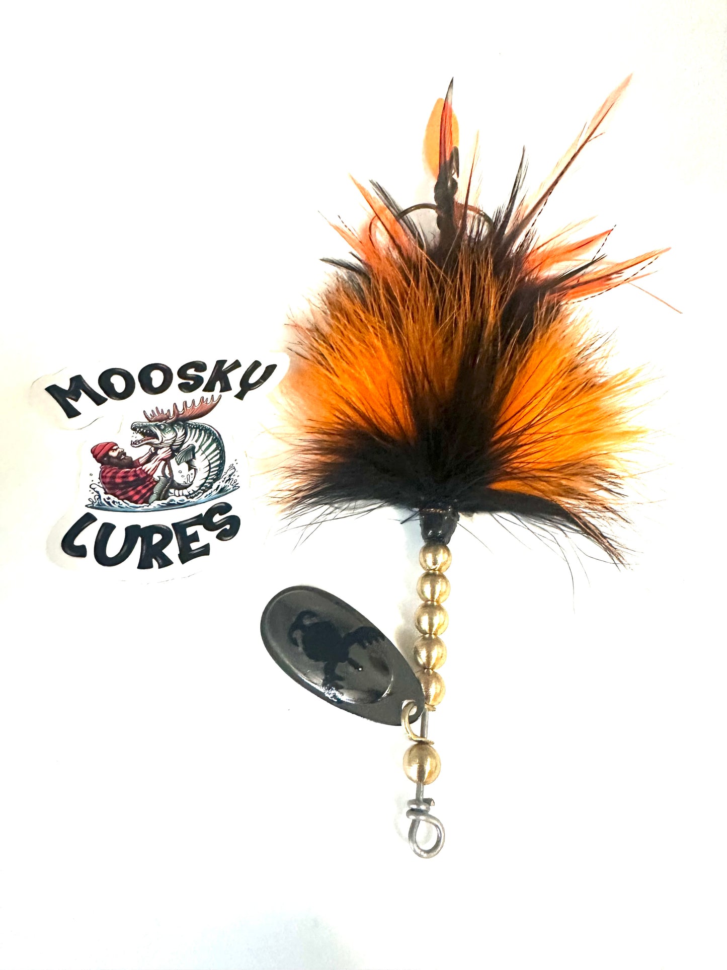 Black Orange Single Blade Tail Spin for Kris