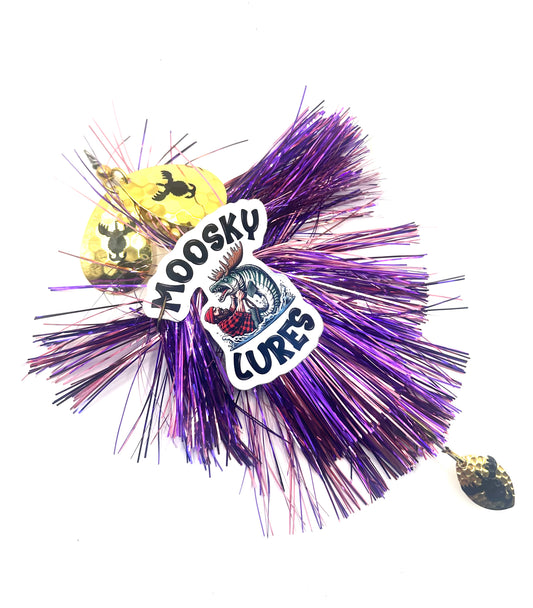 Double 8 Purple Shade and Gold with Tail Spin