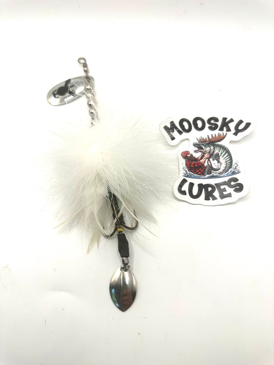 White Single Blade Tail Spin