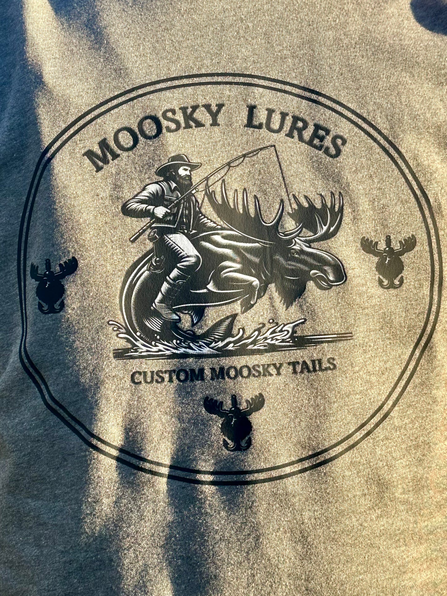 Gray Short Sleeve T (Moosky Rider)